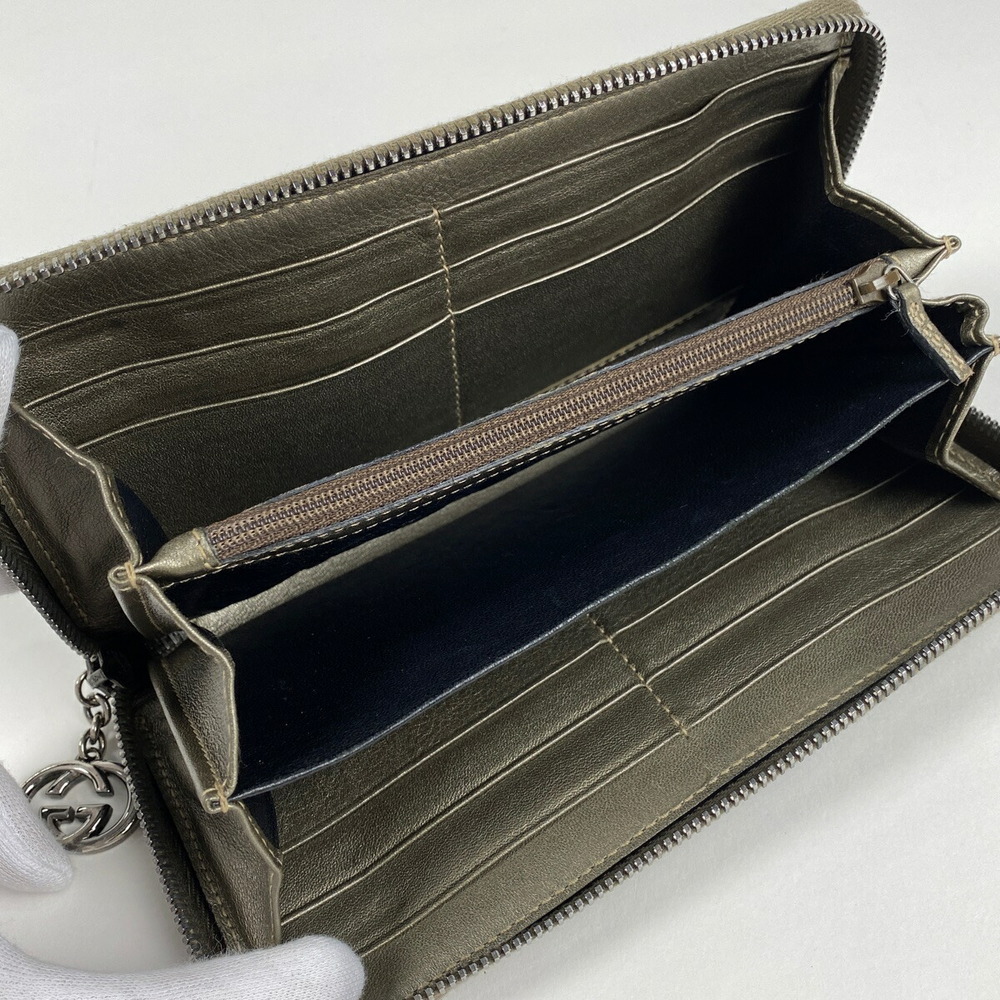 Gucci Gg Implement Long Wallet Round Zip White - image 6